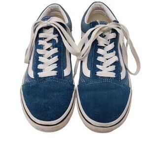 Vans Suede Sneaker Lace Up Shoe Teal - 6